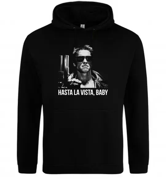 Мужская толстовка (худи) Arnold Schwarzenegger Черный фото