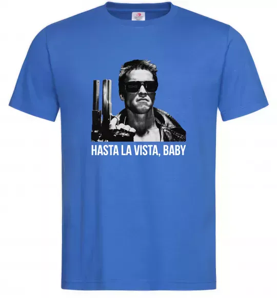 Чоловіча футболка Arnold Schwarzenegger Яскраво-синій фото