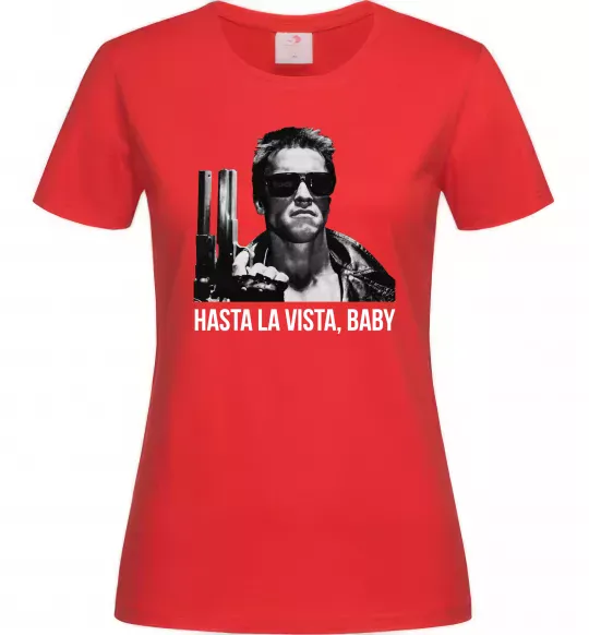 Женская футболка Arnold Schwarzenegger Красный фото