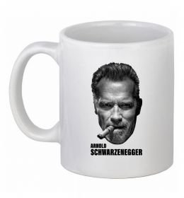 Чашка керамическая Арнольд Шварценеггер з сигарою