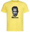 Мужская футболка Арнольд Шварценеггер з сигарою Лимонный фото