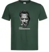 Мужская футболка Арнольд Шварценеггер з сигарою Темно-зеленый фото