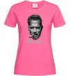 Женская футболка Арнольд Шварценеггер з сигарою Ярко-розовый фото
