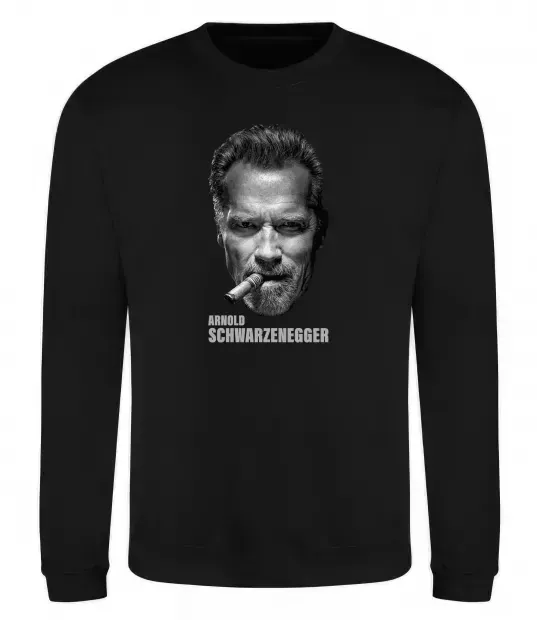 Свитшот Арнольд Шварценеггер з сигарою Черный фото