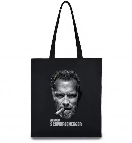 Эко-сумка Арнольд Шварценеггер з сигарою Черный фото