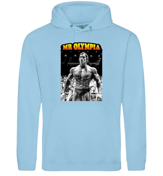 Жіноча толстовка (худі) Mr. Olympia Блакитний фото