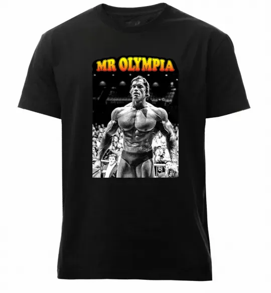 Чоловіча преміум футболка Mr. Olympia Чорний фото