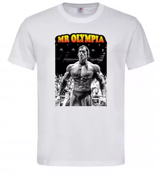 Мужская футболка Mr. Olympia Белый фото