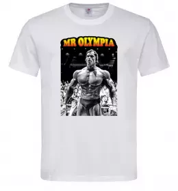 Мужская футболка Mr. Olympia Белый фото