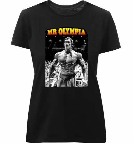 Жіноча преміум футболка Mr. Olympia Чорний фото