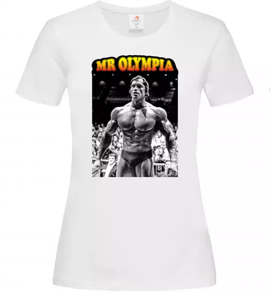 Женская футболка Mr. Olympia Белый фото