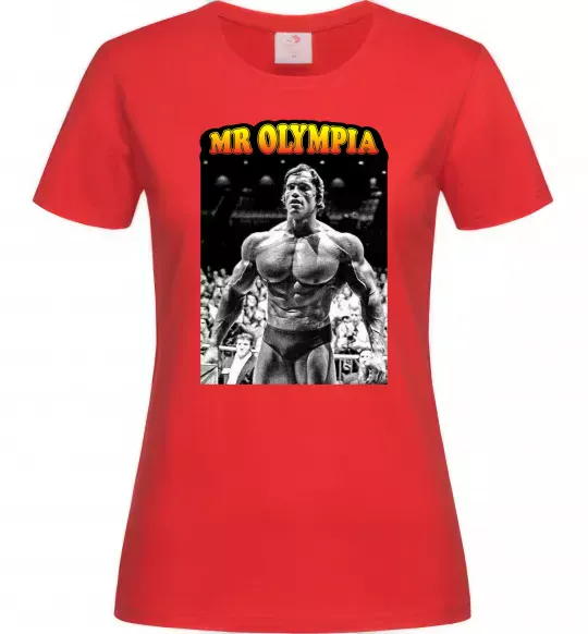 Женская футболка Mr. Olympia Красный фото