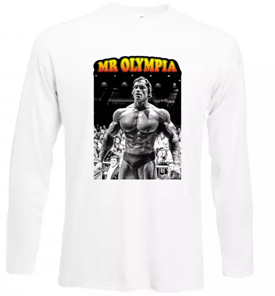 Лонгслив Mr. Olympia Белый фото