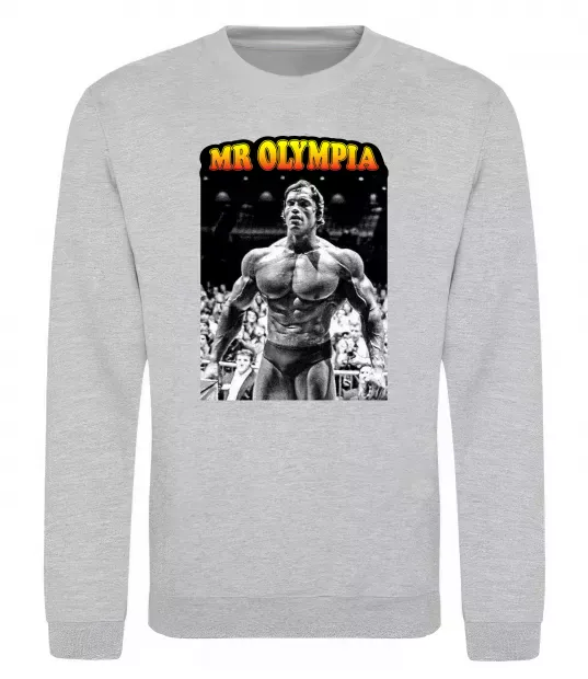Свитшот Mr. Olympia Серый меланж фото
