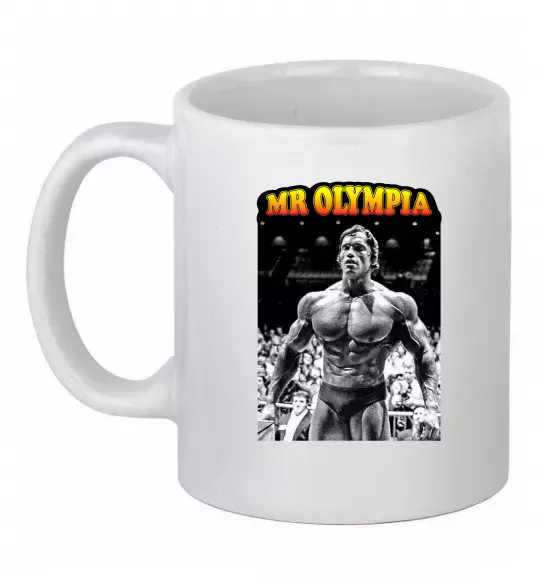 Чашка керамическая Mr. Olympia Белый фото