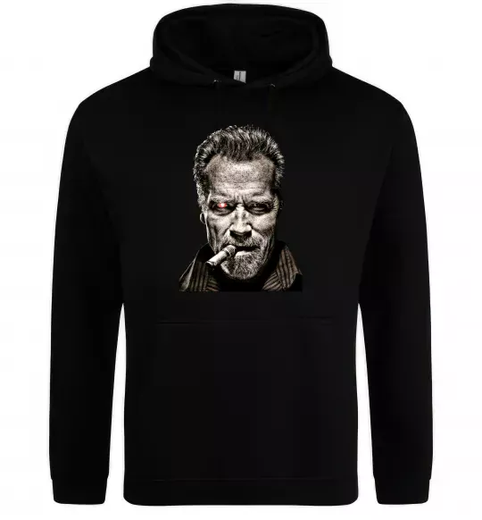 Жіноча толстовка (худі) Шварценеггер термінатор Чорний фото