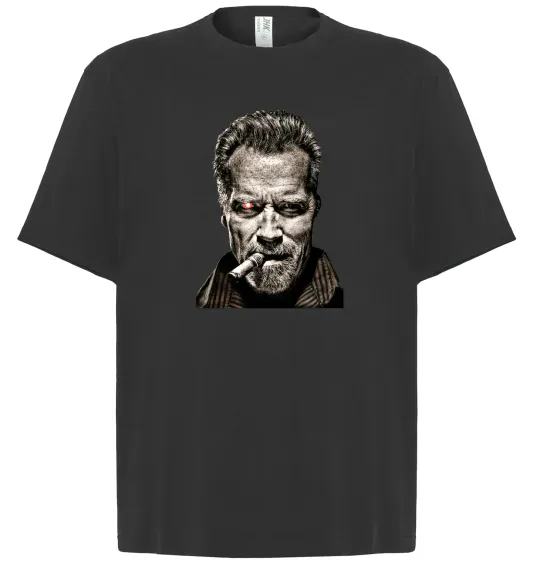 Футболка Оверсайз Шварценеггер термінатор Черный фото