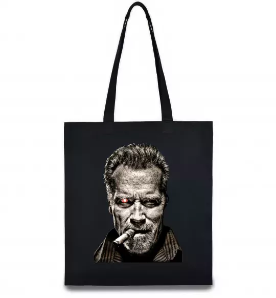 Эко-сумка Шварценеггер термінатор Черный фото