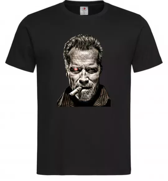 Чоловіча футболка Шварценеггер термінатор Чорний фото