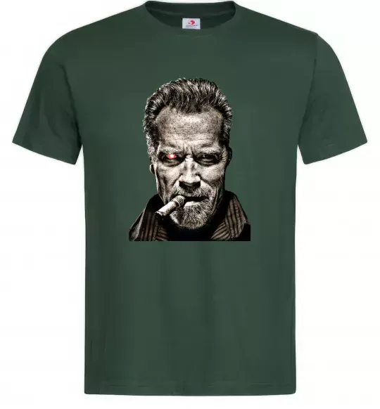 Чоловіча футболка Шварценеггер термінатор Темно-зелений фото