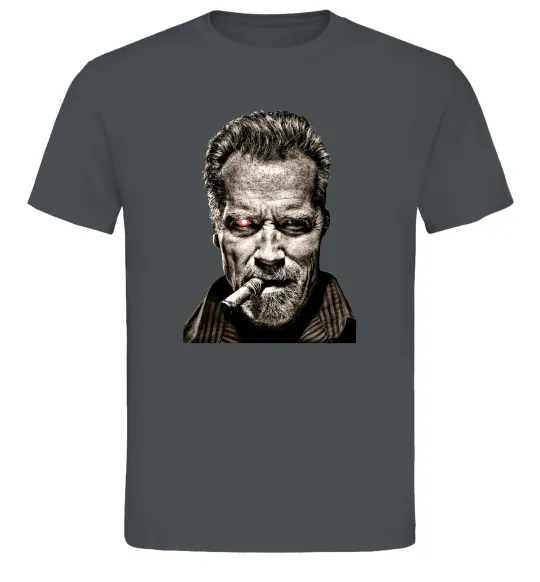 Чоловіча футболка Шварценеггер термінатор Графіт фото