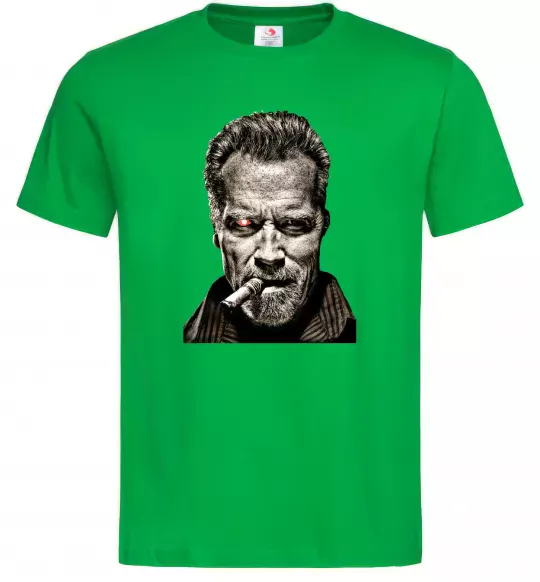 Чоловіча футболка Шварценеггер термінатор Зелений фото
