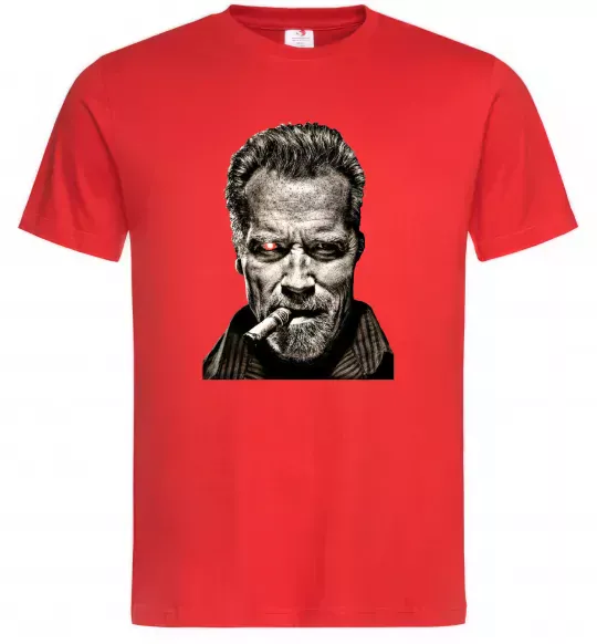 Чоловіча футболка Шварценеггер термінатор Червоний фото