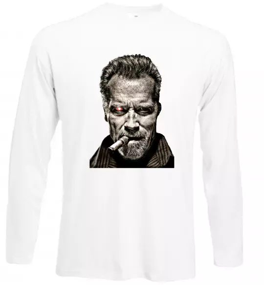 Лонгслив Шварценеггер термінатор Белый фото