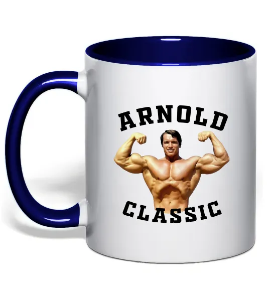Чашка с цветной ручкой Arnold Classic Глубокий темно-синий фото