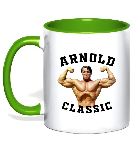 Чашка с цветной ручкой Arnold Classic Лаймовый фото