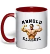 Чашка с цветной ручкой Arnold Classic Красный фото