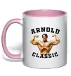 Чашка с цветной ручкой Arnold Classic Нежно розовый фото