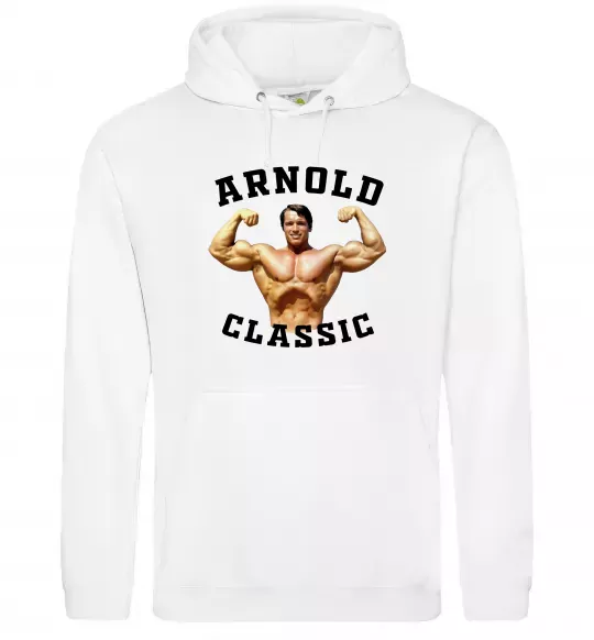 Мужская толстовка (худи) Arnold Classic Белый фото