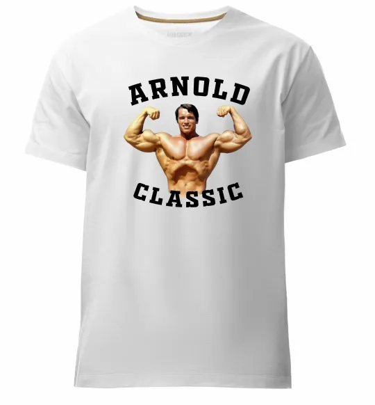 Мужская премиум футболка Arnold Classic Белый фото