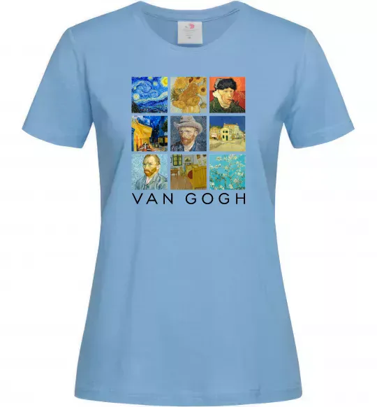 Женская футболка Van Gogh Голубой фото