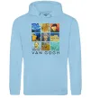 Чоловіча толстовка (худі) Van Gogh Блакитний фото
