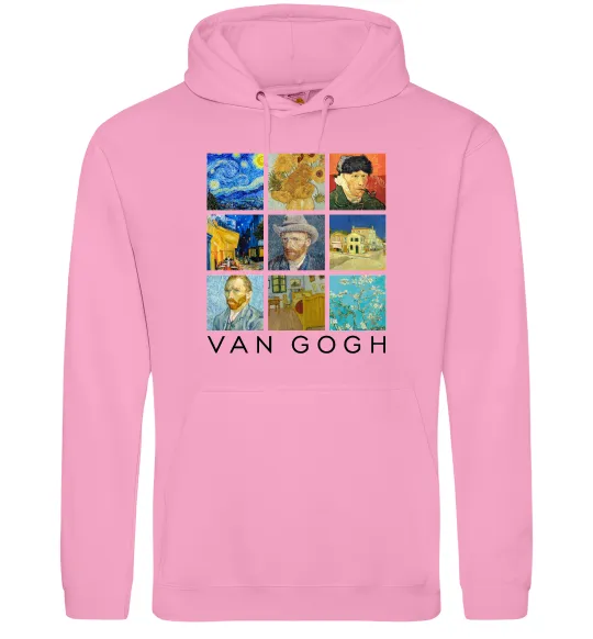 Жіноча толстовка (худі) Van Gogh Рожевий фото