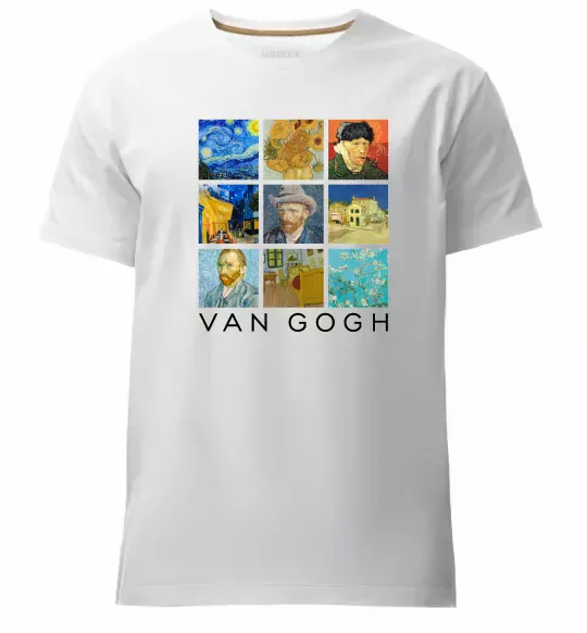 Мужская премиум футболка Van Gogh Белый фото