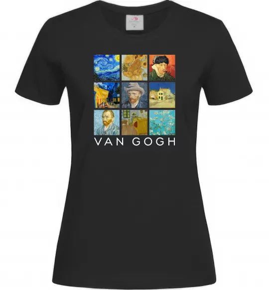 Женская футболка Van Gogh Черный фото