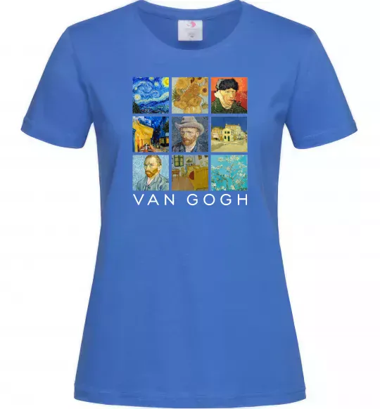 Женская футболка Van Gogh Ярко-синий фото
