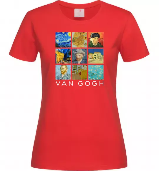 Женская футболка Van Gogh Красный фото