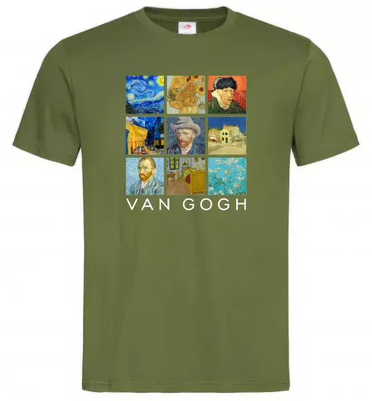 Мужская футболка Van Gogh Оливковый фото