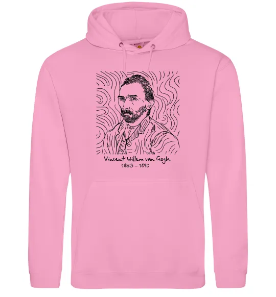Чоловіча толстовка (худі) Vincent van Gogh Рожевий фото
