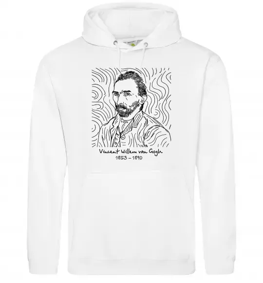 Жіноча толстовка (худі) Vincent van Gogh Білий фото