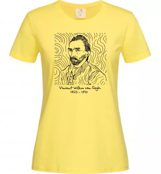 Жіноча футболка Vincent van Gogh Лимонний фото