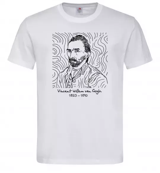 Мужская футболка Vincent van Gogh Белый фото