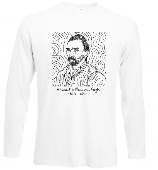 Лонгслів Vincent van Gogh Білий фото