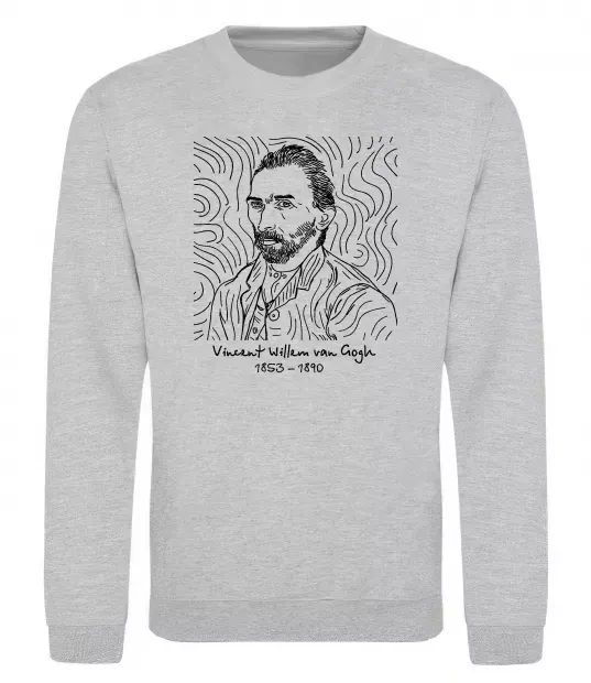 Світшот Vincent van Gogh Сірий меланж фото