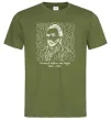 Мужская футболка Vincent van Gogh Оливковый фото