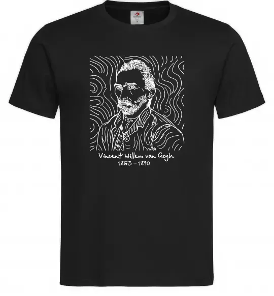 Мужская футболка Vincent van Gogh Черный фото